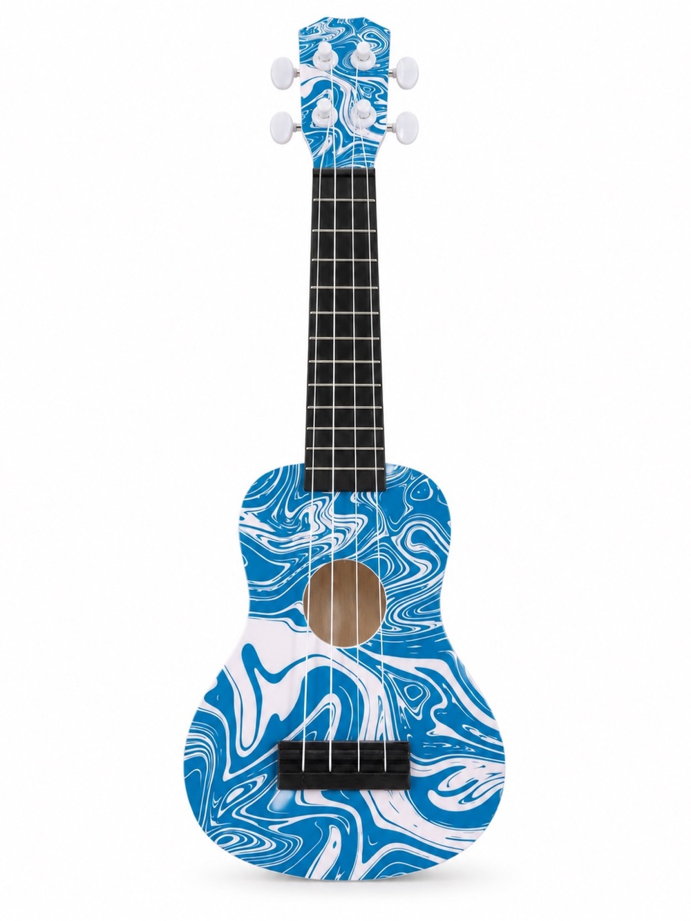 Kids Blue Swirl Ukulele – Beginner-Friendly Toy Instrument